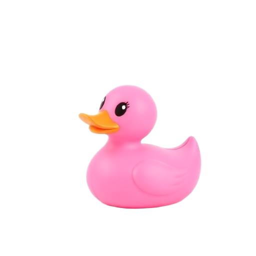 Pink rubber duck